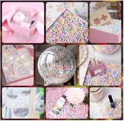DEARBAG Małe kolorowe kulki piankowe 4 do 6 mm do wypełnienia prezentu