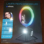 Lampa pierścieniowa LED VÖGEL SF400 RGB selfie 