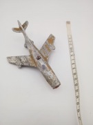 Stara metalowa zabawka - samolot 