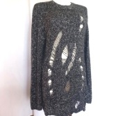Sweter damski r. 40 czarny Bershka NOWY
