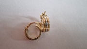Złote Kolczyki kółka kółeczka koła ,pr. 585, 1.8g