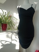 Shein seksowna sukienka czarna r 36