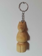 Brelok koń szachowy/skoczek ręcznie rzeźbiony w drewnie handmade