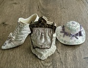 Zestaw na damską toaletkę lub ozdoba w łazience