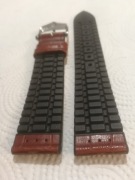 Pasek premium HIRSCH PAUL 20 mm, rozm.L (120/80mm) SKÓRA+KAUCZUK  JAK NOWY