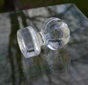 Szklany KOREK zatyczka ze SZKŁA - z wadą