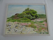 Pejzaż olejny z ramą