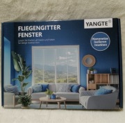 YANGTE Moskitiera okienna 150 x 190cm z zamkiem błyskawicznym 2szt