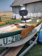 Łódź wędkarska z silnikiem mini kota 