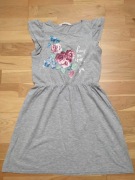 sukienka H&M 134/ 140 szara