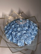 Bukiet z wstążki satynowej 