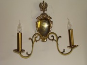 Kinkiet Księstwo Warszawskie .Mosiężny Podwójny.B.