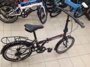 Czarny rower składany 20" unisex 