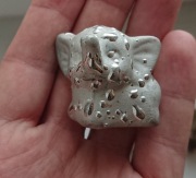 słonik słoń mały figurka srebrny kolor