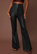 Spodnie dzwony z ekoskórki 