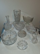 Krysztalowy zestaw z okresu Prl