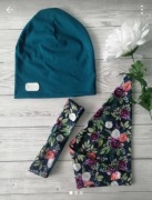 Komplet kwiaty zielone 46-48