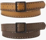 Levi's pasek do spodni skórzany brązowy jasny ciemny 100 cm