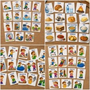 Piktogramy Zestaw 112 Czynności Kuchnia Łazienka Jedzenie Przybory szkolne