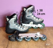 Rolki HYPNO 2 w 1 - buty z odpinanymi płozami - rozmiar 38/24 cm