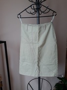 Spódnica damska do kolana jasnozielona litera A rozmiar XS S vinatge