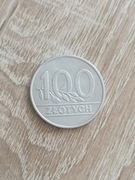 moneta 100 złotych rok 1990 