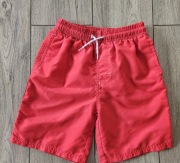 Krótkie spodenki czerwone sportowe 10/11 lat 140/146 cm