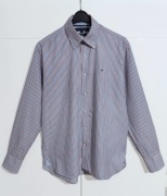 Męska Koszula W Paski Bawełniana Tommy Hilfiger |R. M