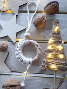 Ozdoba świąteczna w stylu Boho, eko bombka 018