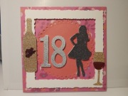 Kartka urodzinowa, 18 urodziny, dla niej, córki, Koleżanki, Przyjaciółki