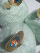 Włóczka z moherem zestaw 3szt kolor miętowy 