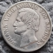 Talar 1860 B (Saksonia-Albertyna, Jan) srebro 0,900