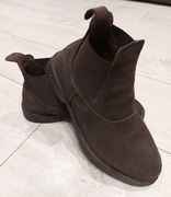 Sztyblety buty jeździeckie Fouganza brązowe skóra r. 36 