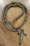 Różaniec stal nierdzewna 10mm beż camo 