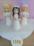 Dziewczynka  z masy cukrowej na  komunię 