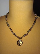 Naszyjnik z kamieni naturalnych tygrysie oko