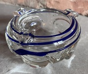 Kryształowa duża popielniczka - szkło artystyczne - Bohemia