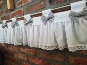 zazdrostka biała, szary, brąz,czerwony, kokardki