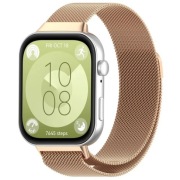 Bransoleta mediolańska do Huawei Watch Fit 3 Różowe Złoto