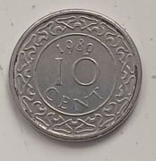 Surinam  - 10 cent - 1989r.