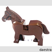 LEGO 4493c01pb05 KOŃ brązowy/Reddish Brown