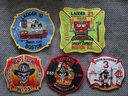 Zestaw 5 x naszywka Straż  Pożarna USA Boston