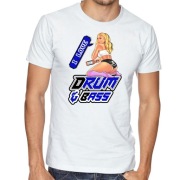 I love drum and bass  t-shirt (wszystkie rozmiary i kolory) pion