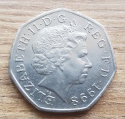 50 Pensów/Fifty Pence moneta W.Brytania 1998r.