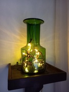 Zielony wazon szklany - HS Sudety - Z. Horbowy