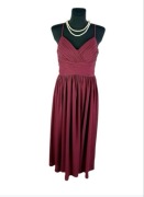 Suknia Balowa JJ’S HOUSE 42 Burgund Nowa z Metką Wesele Gala