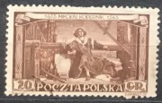 1 znaczek Polska PRL Kopernik 1953 r. 