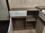 Komoda, korpus dąb, fronty białe