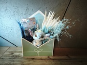 Uroczy Zestaw Upominkowy – Stitch w Niebieskich Kwiatach