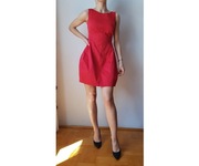 Sukienka wieczorowa czerwona wesele 36 S 38 M rozszerzana